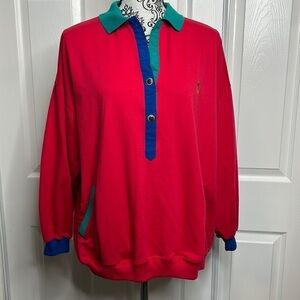 Blast Plus‎ Vintage Colorblock Pullover L READ